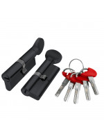 Цилиндровый Fuaro (Фуаро) механизм (D-PRO502/70) D-PRO5002Knob70(30+10+30) BL черный 5Key