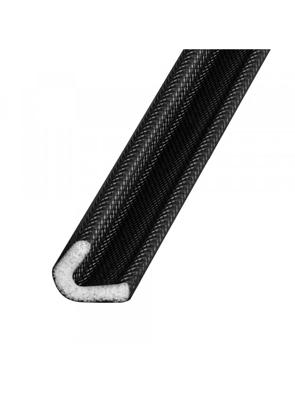 Уплотнитель Fuaro (Фуаро) самоклеящийся ADH/PPU-15x10mm, (ППУ 15х10 мм) BLACK черный 500m