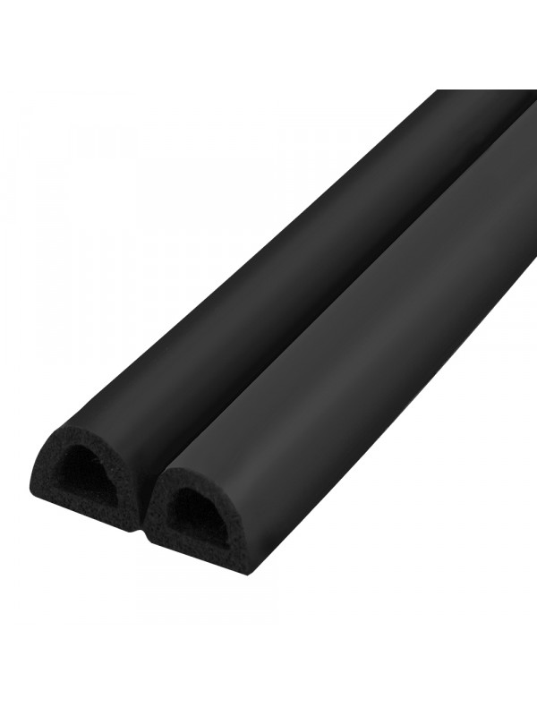 Уплотнитель Fuaro (Фуаро) самоклеящийся ADH/D-12x10mm, BLACK черный 150m