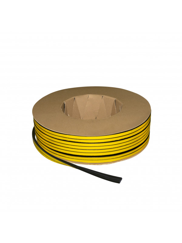 Уплотнитель Fuaro (Фуаро) самоклеящийся ADH/D-12x10mm, BLACK черный 150m
