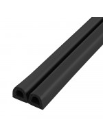 Уплотнитель Fuaro (Фуаро) самоклеящийся ADH/D-9x7,5mm, BLACK черный 100m