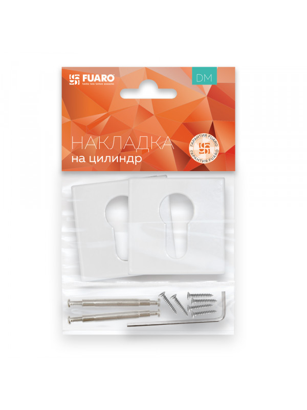 Накладка Fuaro (Фуаро) под цилиндр ET.K.DM51 (ET DM) WH-19 белый