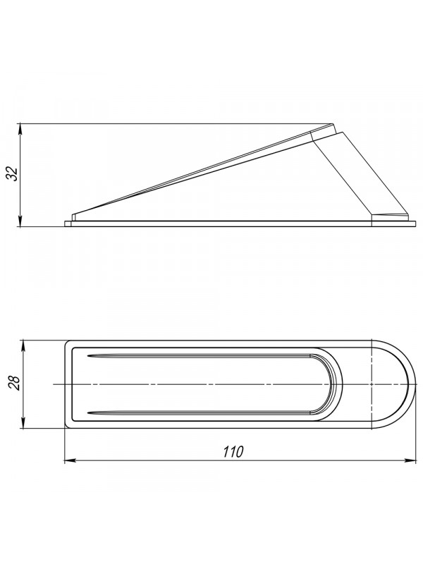 Фиксатор Ajax (Аякс) двери DSF-110 прозрачный