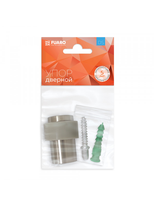 Упор Fuaro (Фуаро) дверной напольный STOPPER/14 (DS-14) SN-3 мат.никель