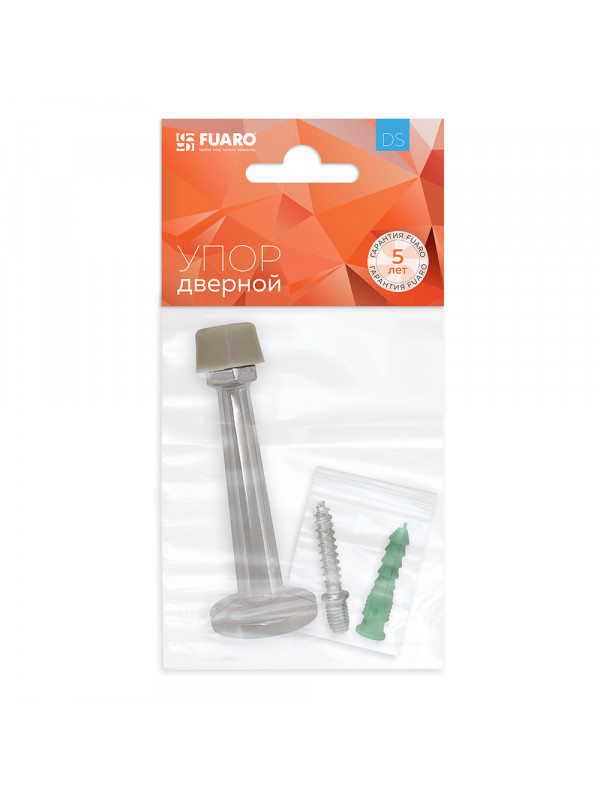Упор Fuaro (Фуаро) дверной настенный STOPPER/15 (DS-15) CP-8 хром