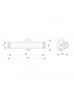 Доводчик Ajax (Аякс) дверной DCTR50-100 (TDR-100) 50-100кг WH белый