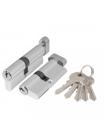 Цилиндровый Ajax (Аякс) механизм (AZ102/90) AZ1002Knob90 (40+10+40) CP хром