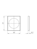 Декоративная Armadillo (Армадилло) накладка SLIM DS.RT01.08 BL черный