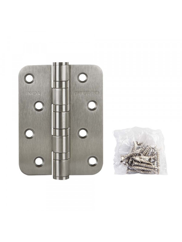 Петля Fuaro (Фуаро) из нержавейки универсальная IN4400U-R10 INOX (4BB-R10 102х76х3)