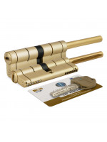 Цилиндровый механизм Mottura (Моттура) под вертушку (дл. шток) C39P513101LC5 (82 мм/46+10+26), ЛАТУНЬ (PVD)