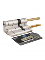 Цилиндровый механизм Mottura (Моттура) под вертушку (дл. шток) C55P513101C5 (82 мм/46+10+26), МАТ.НИКЕЛЬ