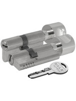 Цилиндровый механизм Kale kilit (Кале килит) с вертушкой 164 OBS SCE/90 (40+10+40) mm никель 5 кл. new