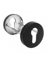 Накладка Fuaro (Фуаро) под цилиндр ET.R.DSS201-02 (DSS-02-ET) (INOX 201) BLACK