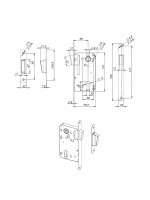 Корпус Fuaro (Фуаро) замка MAGN5300-M-C (5300-M-C) BL черный