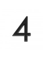 Цифра Fuaro (Фуаро) "4" самоклеящаяся ABS (50х37) (FUARO) BL черный