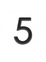Цифра Fuaro (Фуаро) "5" самоклеящаяся ABS (50х37) (FUARO) BL черный