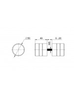 Ручка-кнопка Fuaro (Фуаро) R.DSS304-button INOX 304