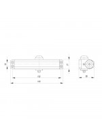 Доводчик Ajax (Аякс) дверной DCTR15-60 (TDR-60) 15-60кг WH белый