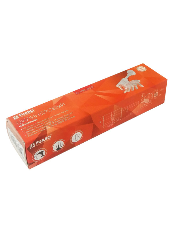 Цилиндровый Fuaro (Фуаро) механизм D-PRO5007 Tang 85 w/k (50+10+25) CP хром 5Key без верт.