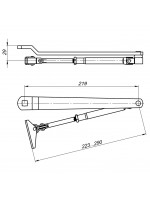 Тяга рычажная Fuaro (Фуаро) для доводчиков DCQ20-4 (40-80 кг) AL (алюминий)