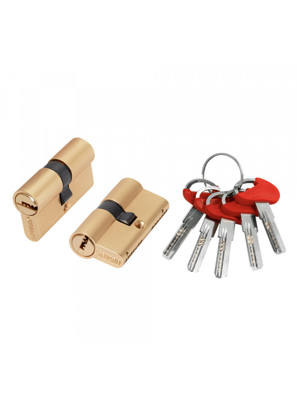 Цилиндровый Fuaro (Фуаро) механизм (D-PRO500/60) D-PRO5000Key60(25+10+25) SSG-39 сатинированное золото 5Key