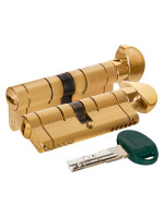 Цилиндровый механизм Mottura (Моттура) с вертушкой C31F363601RLC5 (72 мм/31+10+31), ЛАТУНЬ (PVD) (верт. 99.506)